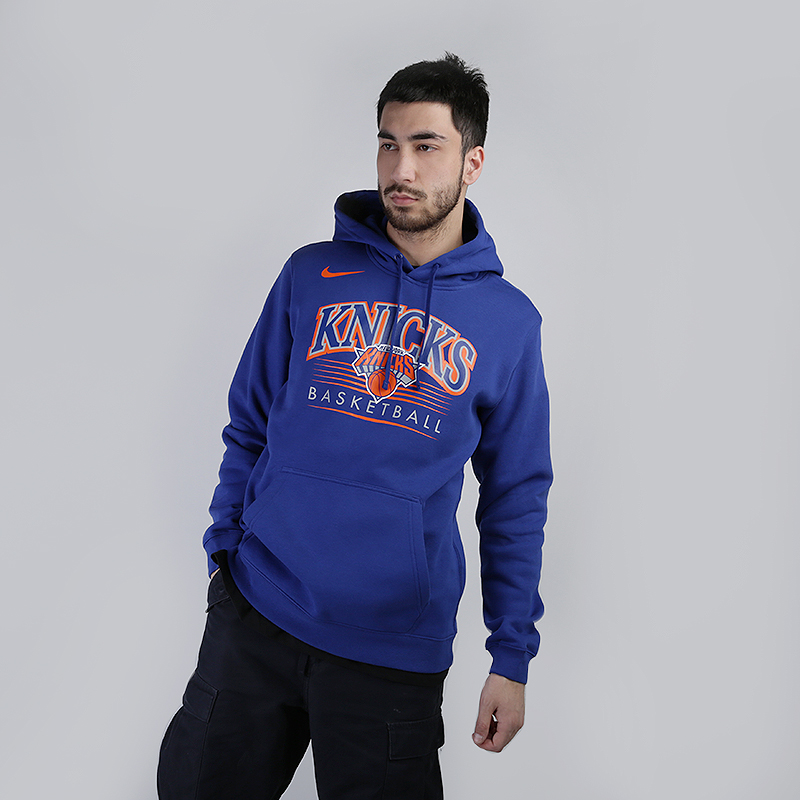 мужская синяя толстовка Nike NBA New York Knicks BV0945-495 - цена, описание, фото 1
